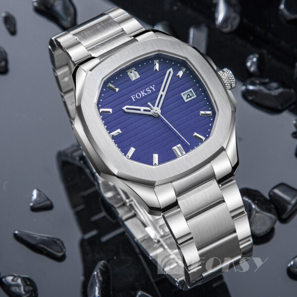 Luxury Men’s Quartz Wristwatch – Stainless Steel Waterproof Watch